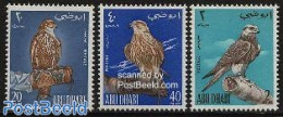 Abu Dhabi 1965 Falcons 3v, Mint NH, Nature - Birds - Birds Of Prey - Abu Dhabi