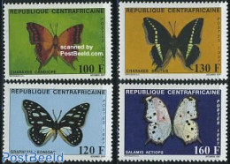 Central Africa 1987 Butterflies 4v, Mint NH, Nature - Butterflies - Repubblica Centroafricana