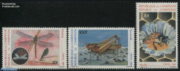Cameroon 1986 Insects 3v, Mint NH, Nature - Bees - Insects - Cameroun (1960-...)