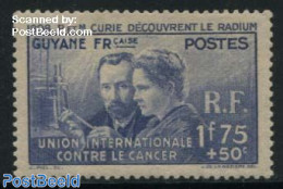 French Guyana 1938 Radium 1v, Mint NH, Health - History - Science - Health - Nobel Prize Winners - Physicians - Prix Nobel