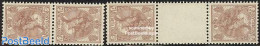Netherlands 1924 Definitives Tete Beche 2 Pairs, Unused (hinged) - Nuevos