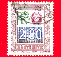 ITALIA - Usato - 2004 - Alti Valori Ordinari - Serie Ordinaria - Ornamenti E Italia Turrita - 2,80 - 2001-10: Usados