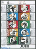 Netherlands 2012 100 Years NOC/NSF 10v M/s, Mint NH, Health - Nature - Sport - Disabled Persons - Horses - Athletics -.. - Unused Stamps