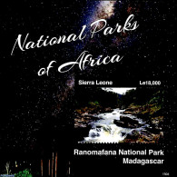Sierra Leone 2015 Ranomafana National Park Madagascar S/s, Mint NH, Nature - National Parks - Water, Dams & Falls - Nature
