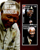 Togo 2014 Nelson Mandela 2v M/s, Mint NH, History - Nobel Prize Winners - Politicians - Nelson Mandela - Prix Nobel