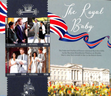 Guyana 2019 Royal Baby Archie 4v M/s, Mint NH, History - Kings & Queens (Royalty) - Familles Royales