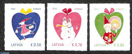 Latvia 2019 Christmas 3v S-a, Mint NH, Religion - Christmas - Christmas