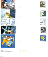 France 1996 Envelope Set Comics (5 Covers), Unused Postal Stationary, Art - Comics (except Disney) - Briefe U. Dokumente
