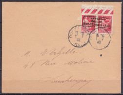 L. Affr. Timbres De Guerre N°3 (paire N°283 Surcharge Manuelle De Dunkerque) BdF Càd DUNKERQUE /1-7-1940 Pour E/V - Kriegsmarken