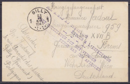 Carte En Franchise Càd GILLY /21 IV 1941 Pour Prisonnier Au STALAG XVII B - Griffe Bil. "NON ADMIS AU TRANSPORT / RETOUR - Guerre 40-45 (Lettres & Documents)