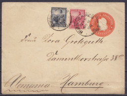Argentine - EP Env. 5cts + 7cts Càd BUENOS AIRES /NOV 16 1900 Pour HAMBURG (au Dos: Càpt Arrivée HAMBURG) - Postal Stationery