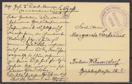 CP Namur En Franchise (Feldpost) Datée 7 Octobre 1918 Pour BERLIN-WILMERSDORF - Cachet "KAIS. DEUTSCHES MILITÄR-GOUVERNE - Army: German