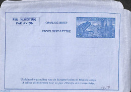 Belgium 1949 Aerogramme 4F (Dutch-French), Unused Postal Stationary, Various - Industry - Cartas & Documentos