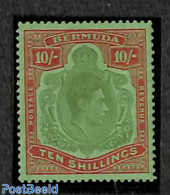Bermuda 1938 5sh, Orangered/green On Green, Stamp Out Of Set, Mint NH - Bermuda