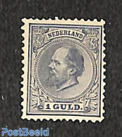 Netherlands 1872 1 Gulden, Unused, Very Nice But Tiny Thin Spot, Unused (hinged) - Ongebruikt