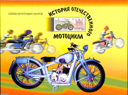 Russia 1999 Motorcycles Booklet, Mint NH, Transport - Stamp Booklets - Motorcycles - Zonder Classificatie