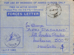 India 1968 Armed Forces Letter, Postal History - Briefe U. Dokumente