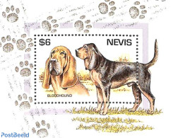 Nevis 1995 Bloodhound S/s, Mint NH, Nature - Dogs - St.Kitts Und Nevis ( 1983-...)
