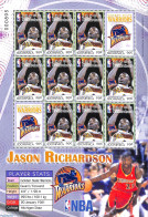 Dominica 2006 Golden State Warriors, Jason Richardson M/s, Mint NH, Sport - Basketball - Basket-ball