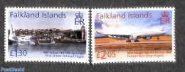 Falkland Islands 2022 Aircraft 2v, Mint NH, Transport - Aircraft & Aviation - Ships And Boats - Flugzeuge
