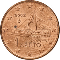 Grèce, Euro Cent, 2002, Athènes, TTB, Cuivre Plaqué Acier, KM:181 - Greece