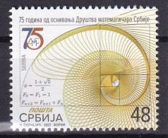SERBIA  2023,75 YEARS OF SOCIETY OF MATHEMATICIANS  OF SERBIA,MNH - Serbia