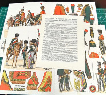 CHASSEURS A CHEVAL DE LA GARDE 1800.1815, 2 PLANCHES N°69.70 L. ROUSSELOT 1966 PREMIER EMPIRE - Autres & Non Classés