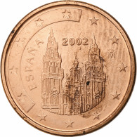 Espagne, Juan Carlos I, Euro Cent, 2002, Madrid, SUP, Cuivre Plaqué Acier - España