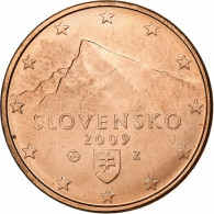 Slovaquie, 5 Euro Cent, Kriváň, 2009, Golden, SUP, Cuivre Plaqué Acier - Slovakia