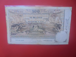 BELGIQUE 100 Francs 1920 Circuler COTES:20-40-100 EURO (B.33) - 100 Francos & 100 Francos-20 Belgas