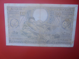 BELGIQUE 100 Francs 1938 Circuler COTES:5-10-25 EURO (B.33) - 100 Francos & 100 Francos-20 Belgas