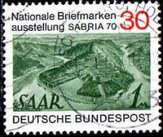 RFA Poste Obl Yv: 482 Mi:619 Briefmarken Ausstellung SABRIA Saarschleife (cachet Rond) (Thème) - Exposiciones Filatélicas