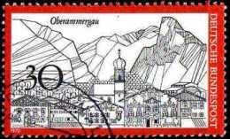 RFA Poste Obl Yv: 486 Mi:622 Oberammergau (Beau Cachet Rond) (Thème) - Iglesias Y Catedrales
