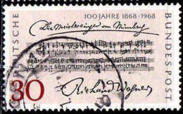 RFA Poste Obl Yv: 431 Mi:566 Richard Wagner (cachet Rond) (Thème) - Muziek