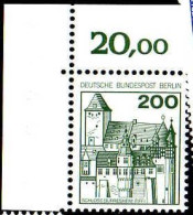 Berlin Poste N** Yv:502 Mi:540AI Schloss Bürresheim-Eifel (Coin De Feuille) - Unused Stamps