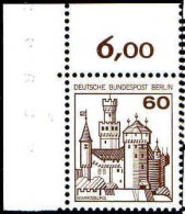 Berlin Poste N** Yv:500 Mi:537AI Marksburg Coin De Feuille - Unused Stamps