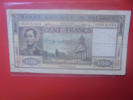 BELGIQUE 100 Francs 1946 Circuler COTES:20-40-100 EURO (B.33) - 100 Franchi