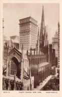 ETATS-UNIS - Trinity Church - New York - Rotary Photo E C - Vue Générale - De L'extérieure - Carte Postale Ancienne - Églises