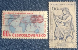 CECOSLOVACCHIA  1961 CONGRESSO SINDACATO OPERAI-SUONATORE DI LIRA - Gebraucht