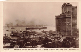 ETATS-UNIS - Whitehall Building - Battery Park And Entrance To North River - New York - Carte Postale Ancienne - Andere Monumenten & Gebouwen