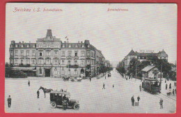 Zwickau  I. S. - Bahnhofsplatz - Bahnhofstrasse ( Voir Verso ) - Zwickau