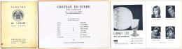 Livret Programme Du Théâtre De L'Atelier André Barsacq  Saisons  1960-1961 Châteaux En Suède De François Sagan Avec* - Programs