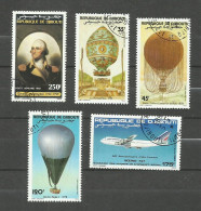 Djibouti POSTE AERIENNE N°177 à 180, 185 Cote 4.60€ - Djibouti (1977-...)