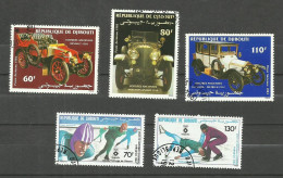 Djibouti POSTE AERIENNE N°190 à 192, 195, 196 Cote 4.05€ - Dschibuti (1977-...)