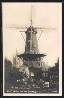 AK Delft, Molen Aan Den Spoorsingel  - Windmühlen