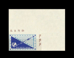 Niederlande / Netherlands: Raketenpost-Vignette / Rocket Mail Cinderella 'NRS-631 – Imperforated [space], 1962' ** - Europa