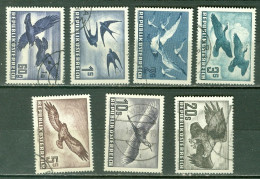 Autriche    Yvert    PA 54/60    Ob  TB   Oiseau  Cote 400 Euro   - Used Stamps