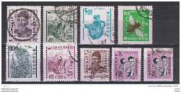 SOUTH  KOREA:  1961/67  LOT  9  USED  STAMPS  -  YV/TELL. 280//467 - Korea, South