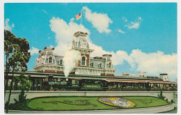 CPSM / CPM 9 X 14 Etats Unis (1) Floride Orlando The WALT DISNEY WORLD The Magic Kingdom Train Locomotive - Orlando