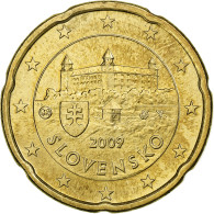 Slovaquie, 20 Euro Cent, 2009, Kremnica, SUP, Laiton, KM:99 - Slovaquie